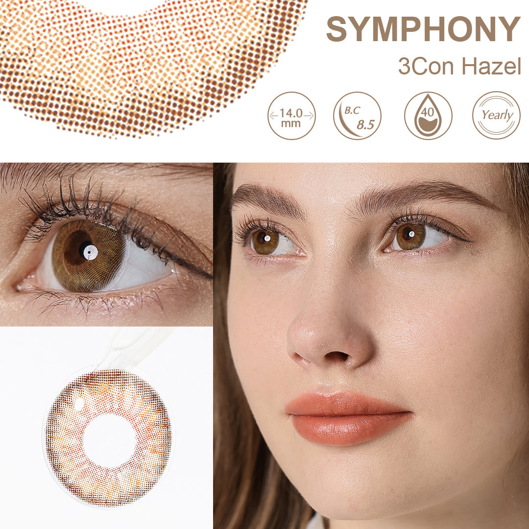 Symphony 3 Con Hazel Coloured Contacts | Yearly