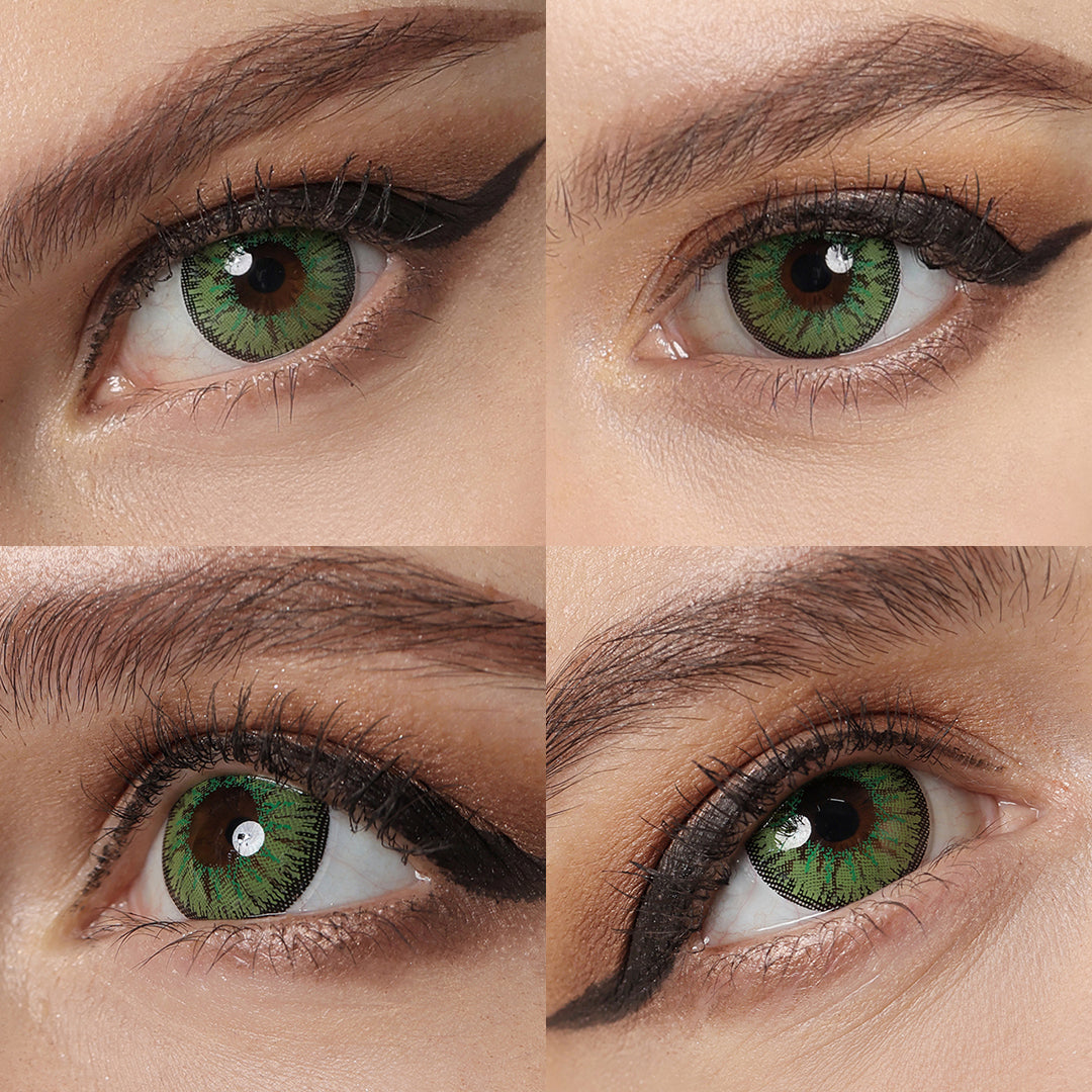 Nonno Forest Green Coloured Contacts | Yearly