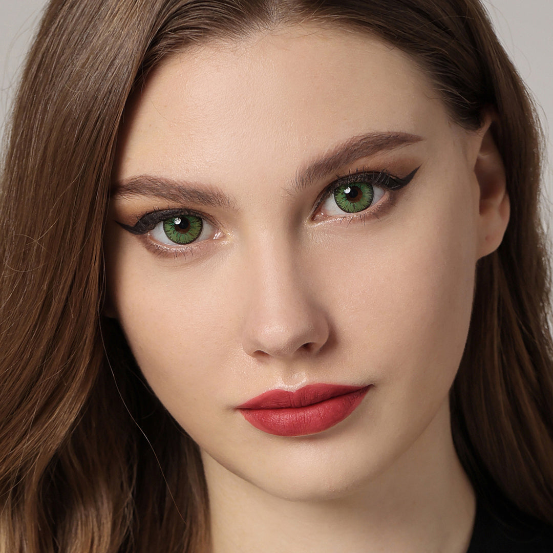 Nonno Forest Green Coloured Contacts | Yearly