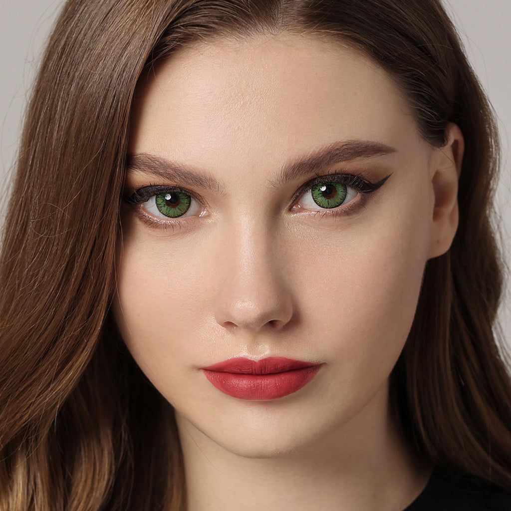 Nonno Forest Green Coloured Contacts | Yearly
