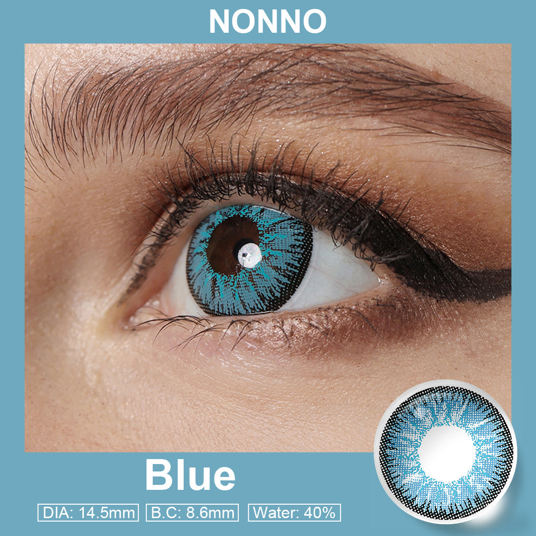Nonno Polar Blue Coloured Contacts | Yearly