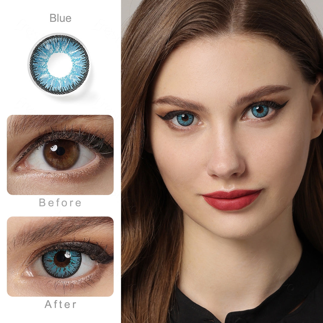 Nonno Polar Blue Colored Contacts - Image 2 | Colored Contacts | FreshGo
