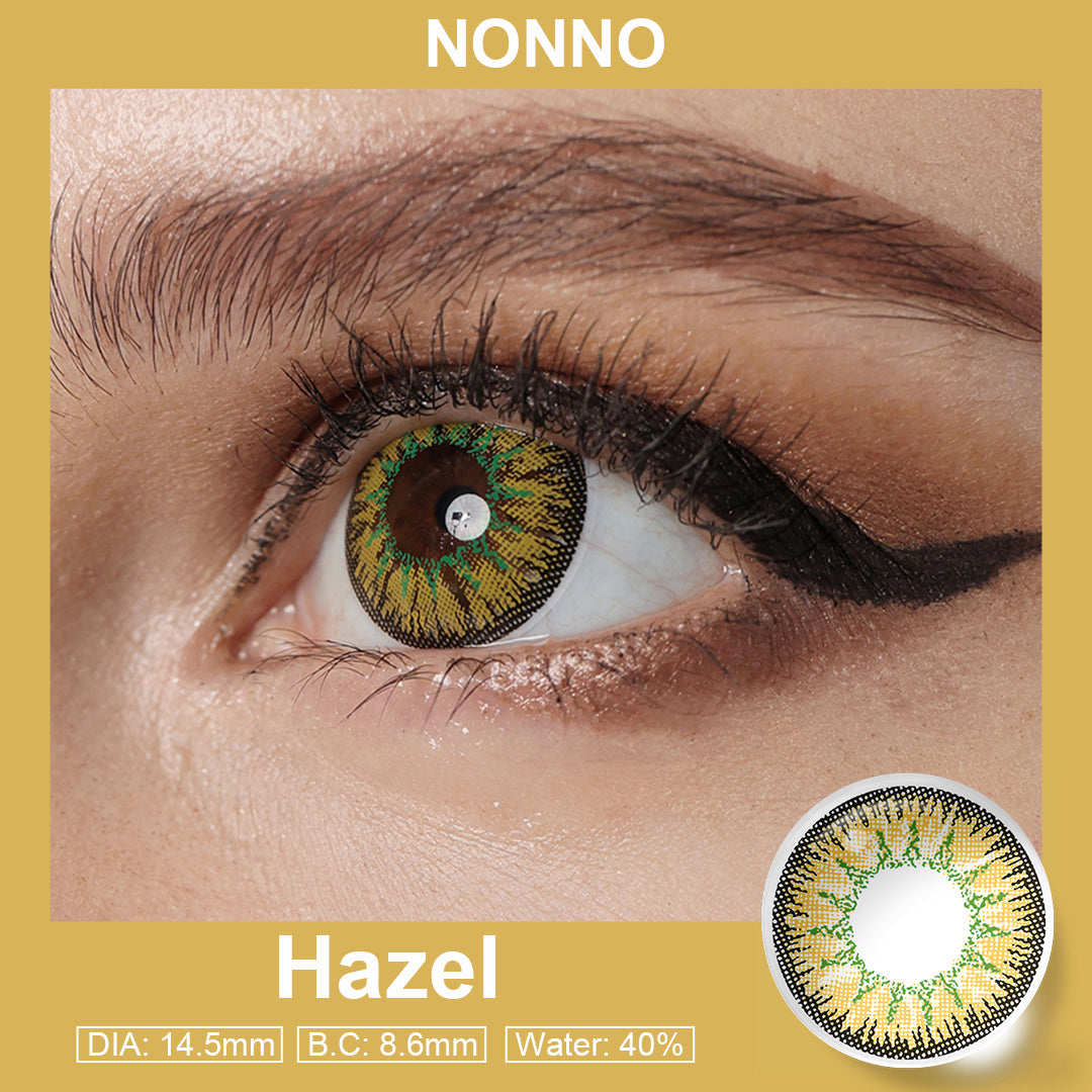 Nonno Hazel Coloured Contacts | Yearly