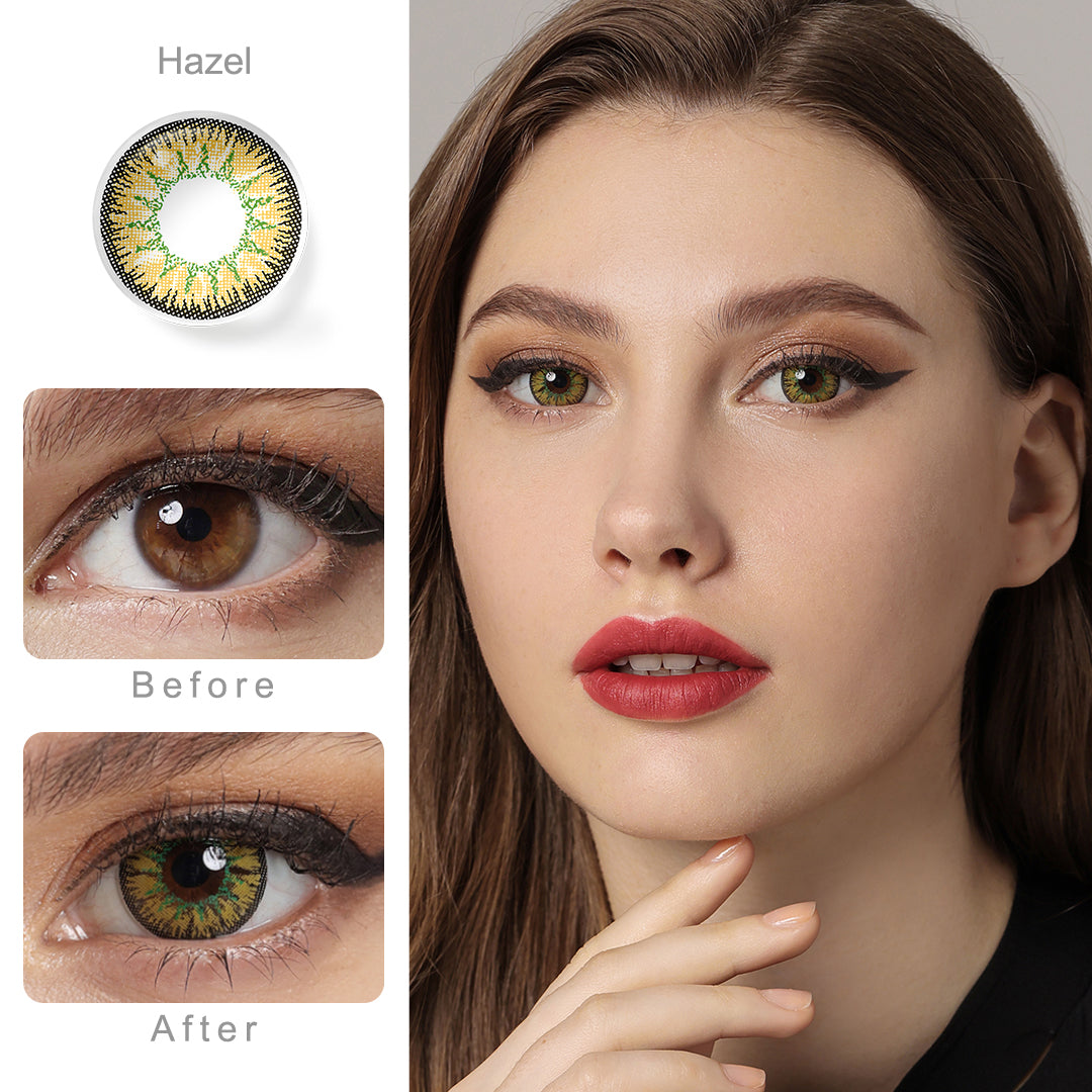 Nonno Hazel Coloured Contacts | Yearly