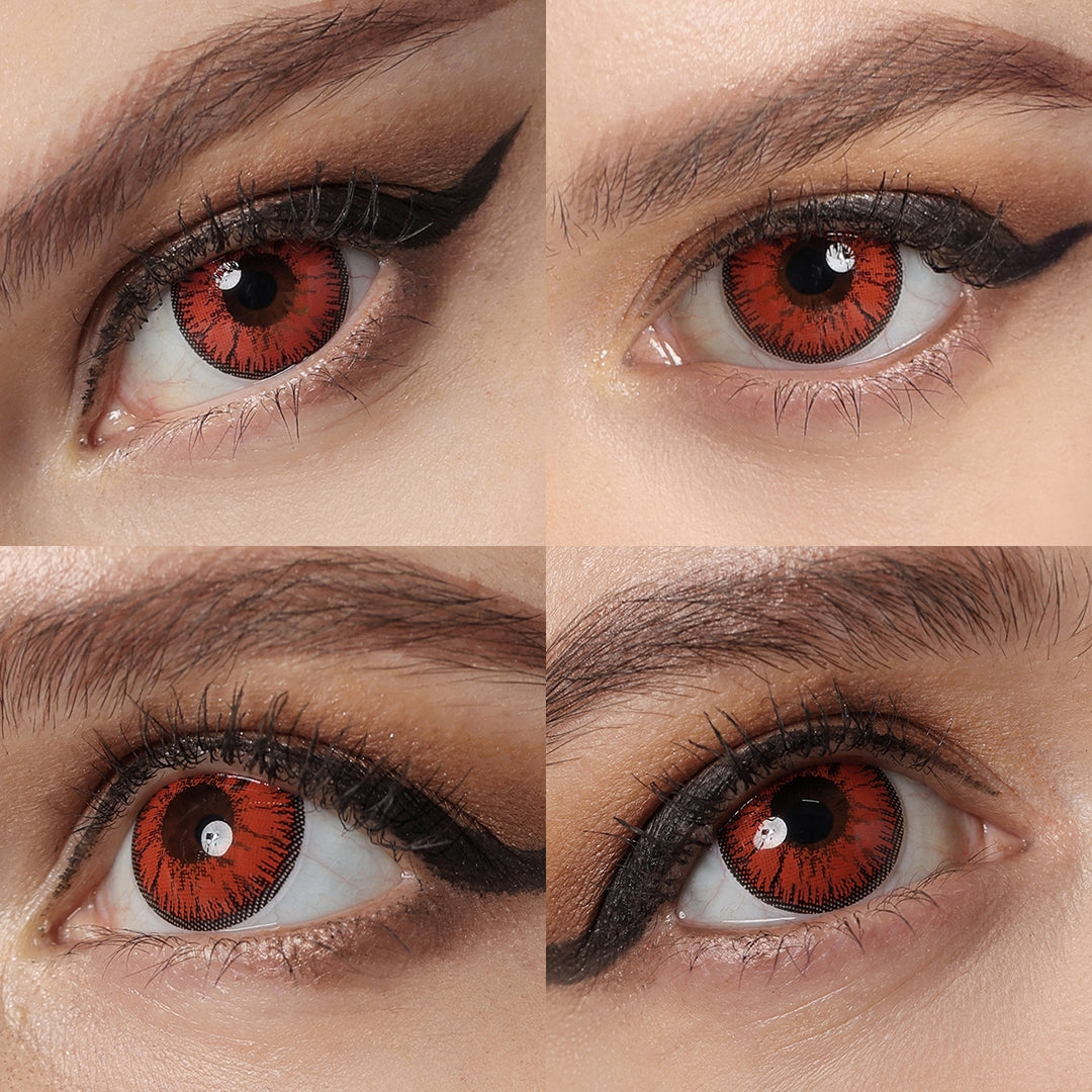 Nonno Deep Red Coloured Contacts | Yearly