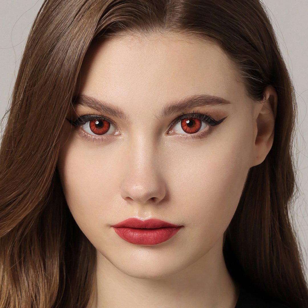 Nonno Deep Red Colored Contacts - Image 4 | Colored Contacts | FreshGo