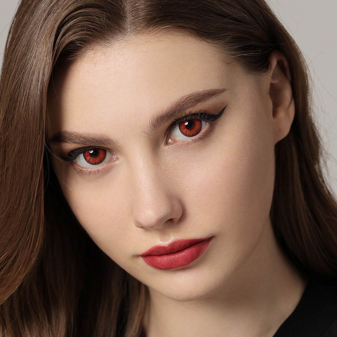 Nonno Deep Red Coloured Contacts | Yearly