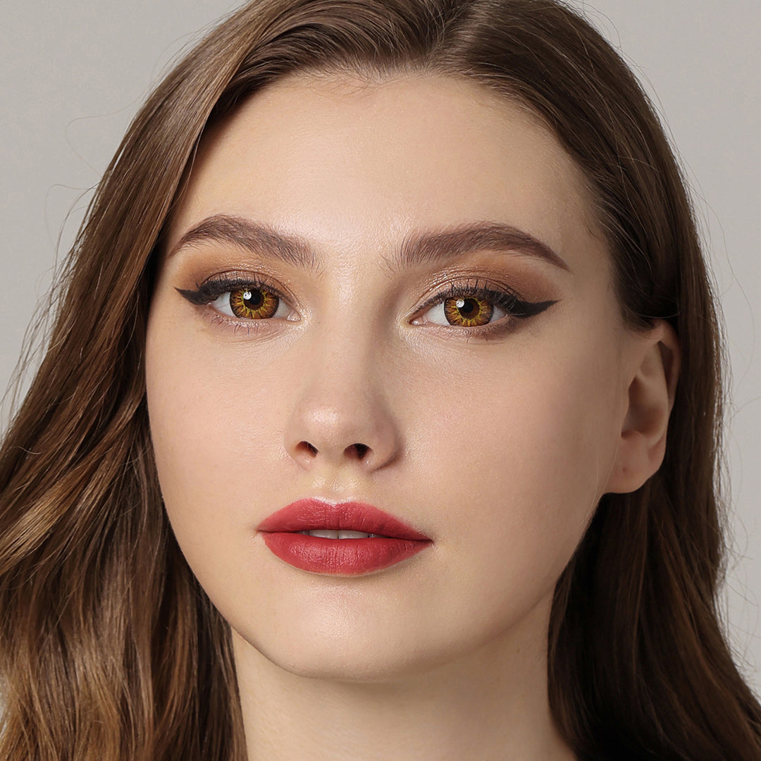 Nonno Sparkle Brown Coloured Contacts | Yearly