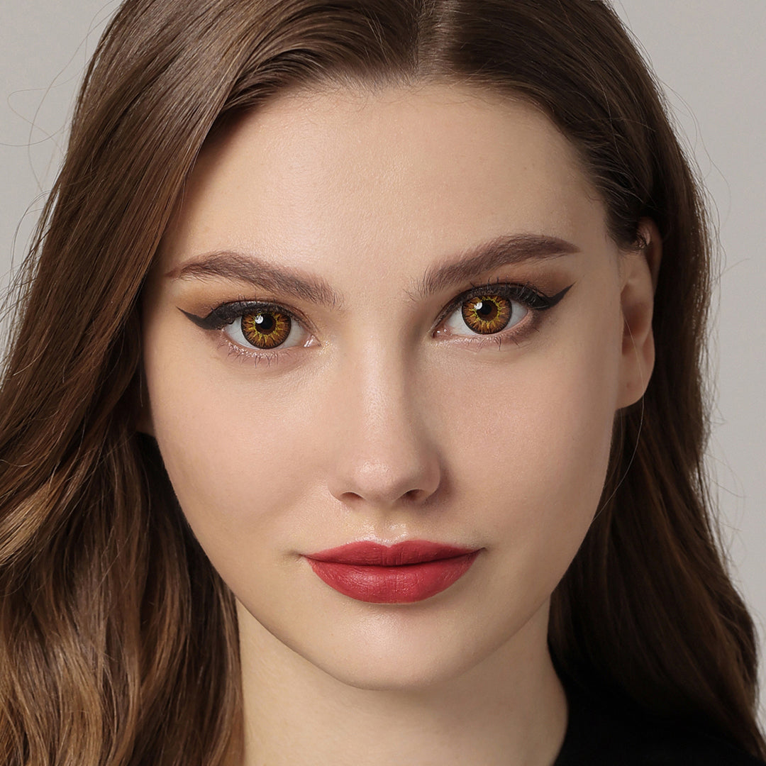 Nonno Sparkle Brown Coloured Contacts | Yearly