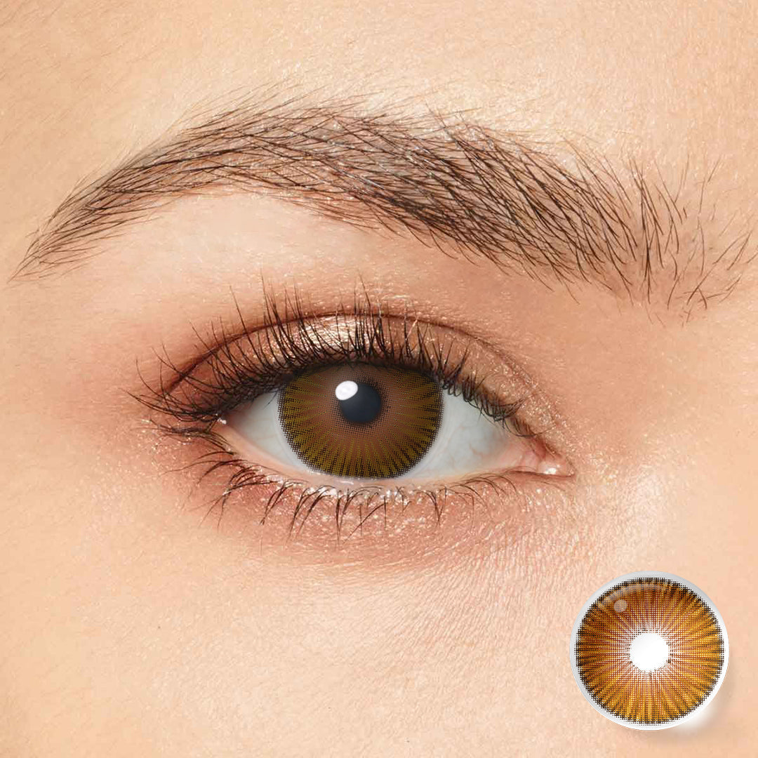 Fiesta Hazel Coloured Contacts | Yearly