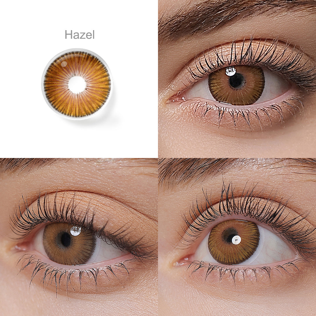 Fiesta Hazel Coloured Contacts | Yearly