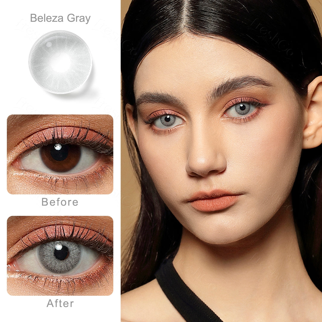 Beleza Gray Colored Contacts - Image 2 | Colored Contacts | FreshGo