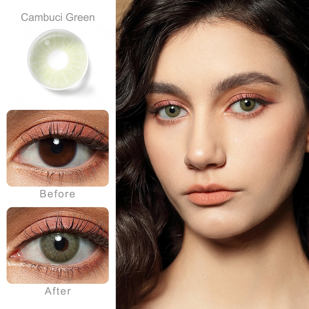 Cambuci Green Colored Contacts - Image 2 | Colored Contacts | FreshGo