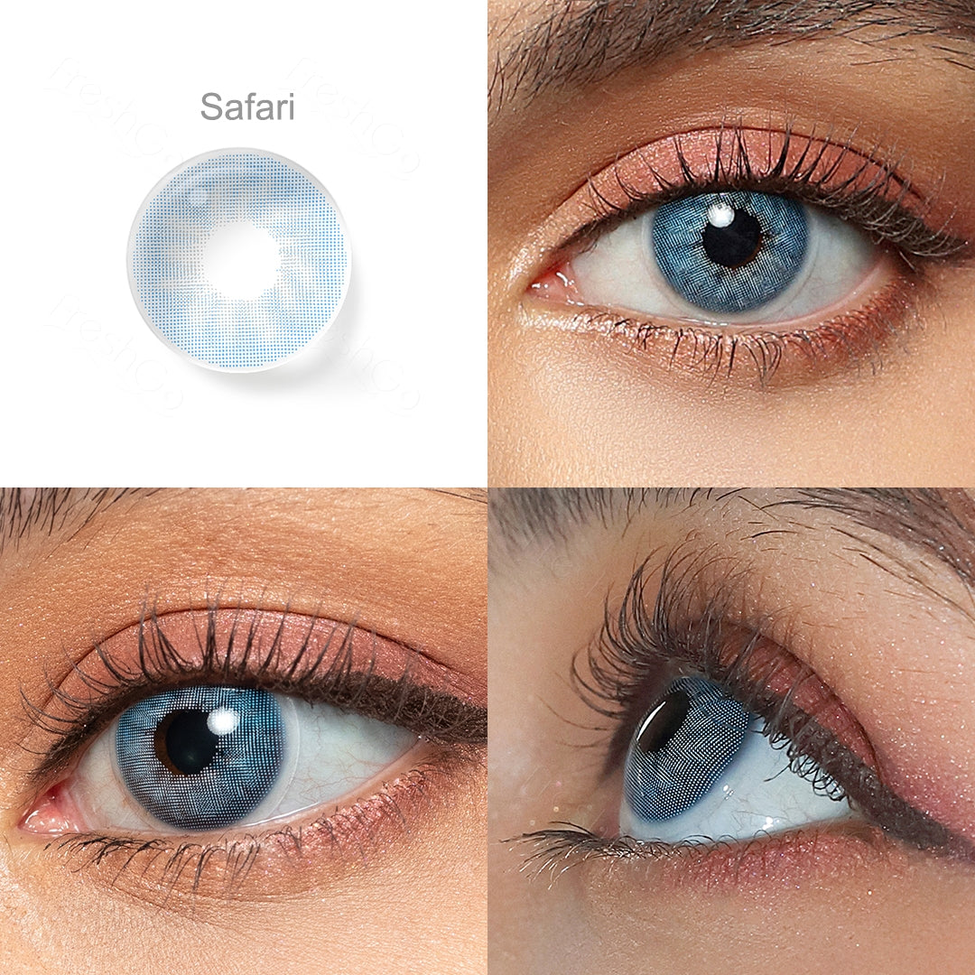 Safari Blue Colored Contacts - Image 4 | Colored Contacts | FreshGo