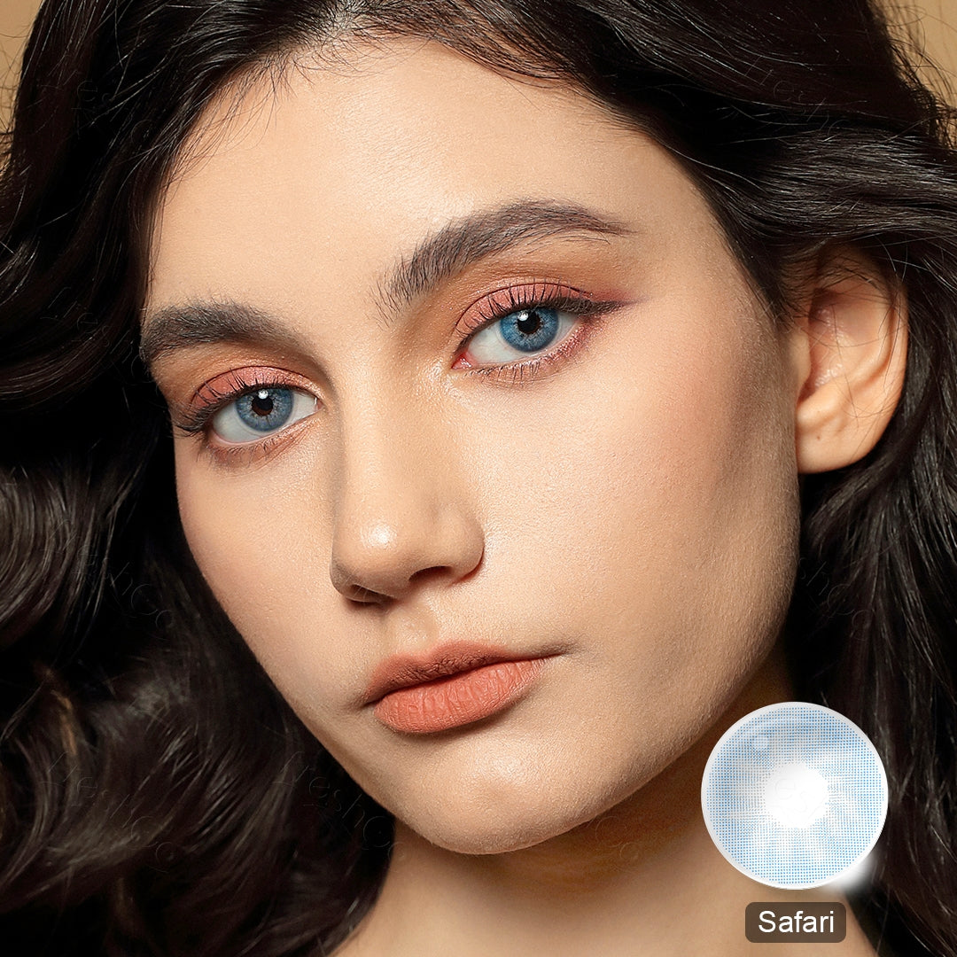 Safari Blue Colored Contacts - Image 3 | Colored Contacts | FreshGo