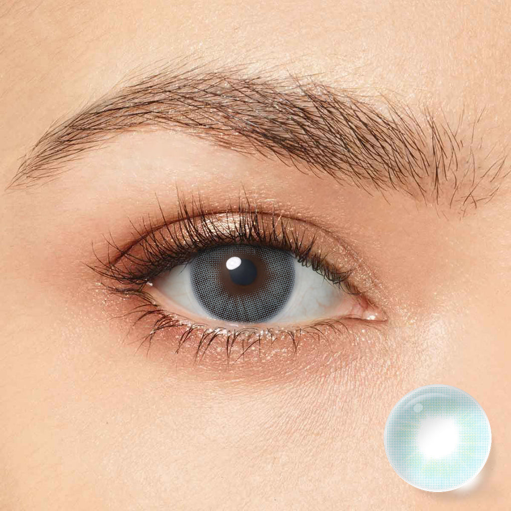 Cloud Light Blue Coloured Contacts | Yearly