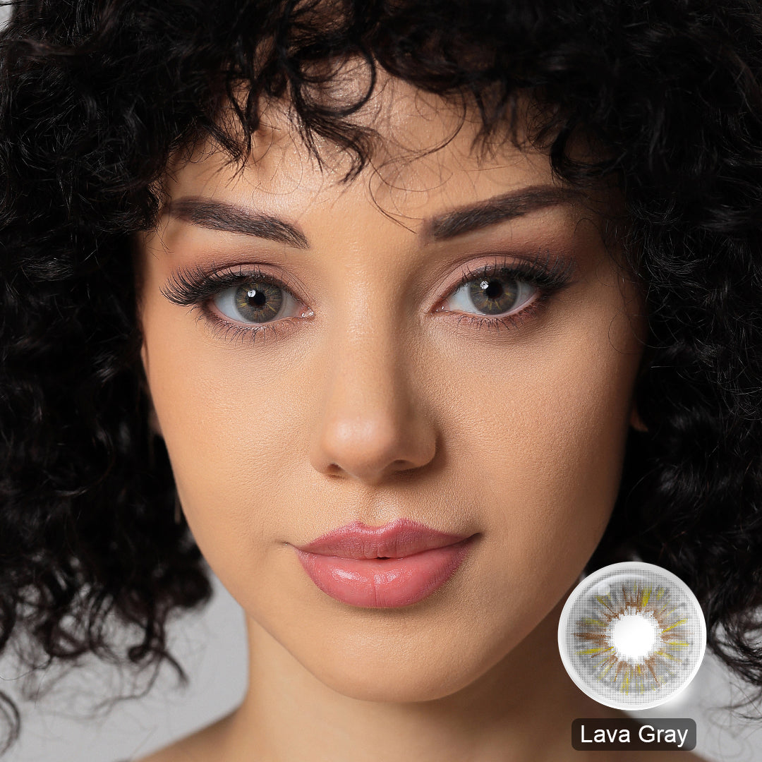 Broadway Lava Gray Coloured Contacts | Yearly