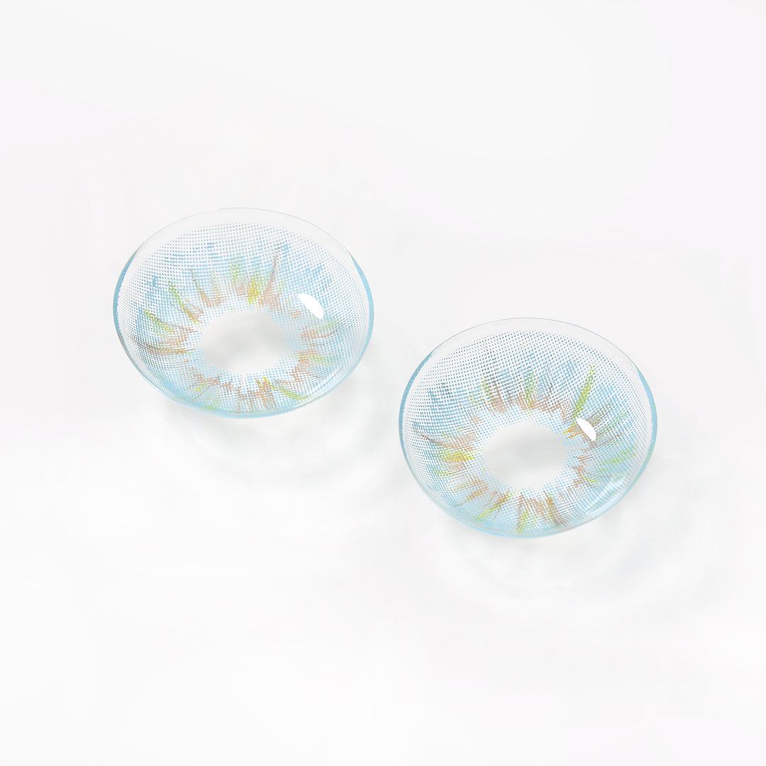 Broadway Allure Blue Coloured Contacts | Yearly