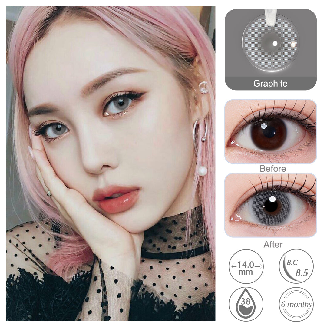 Queen Graphite Colored Contacts - Image 2 | Colored Contacts | FreshGo