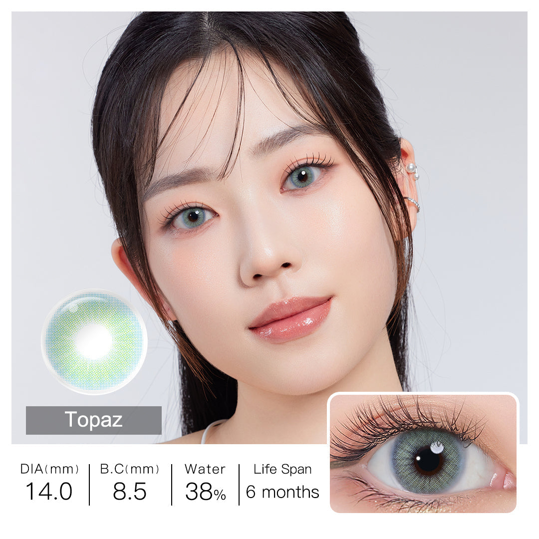 Queen Topaz Blue Colored Contacts - Image 4 | Colored Contacts | FreshGo