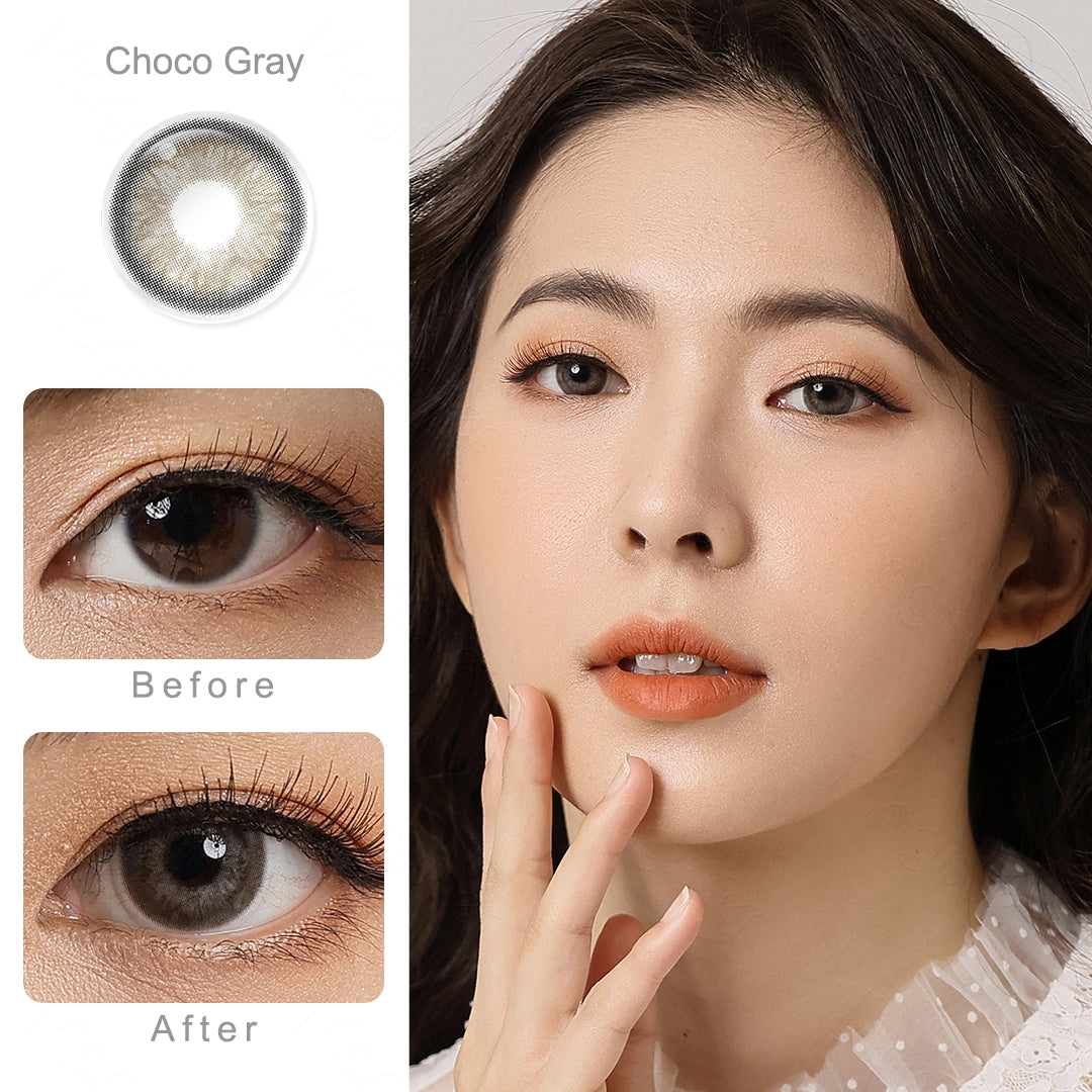 Iris Choco Gray Colored Contacts - Image 2 | Colored Contacts | FreshGo