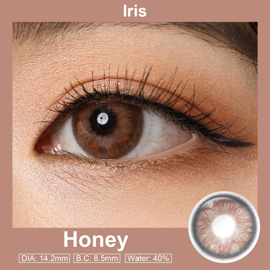 Iris Honey Colored Contacts | Colored Contacts | FreshGo