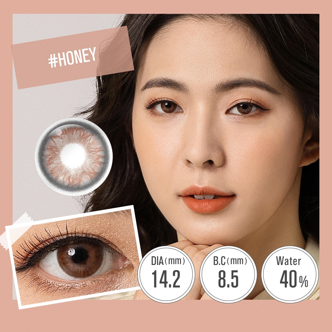 Iris Honey Colored Contacts - Image 2 | Colored Contacts | FreshGo