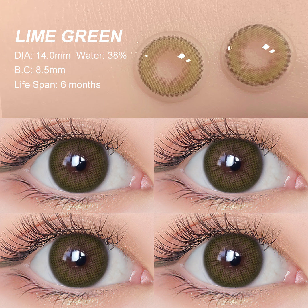 Desire Lime Green Colored Contacts - Image 3 | Colored Contacts | FreshGo