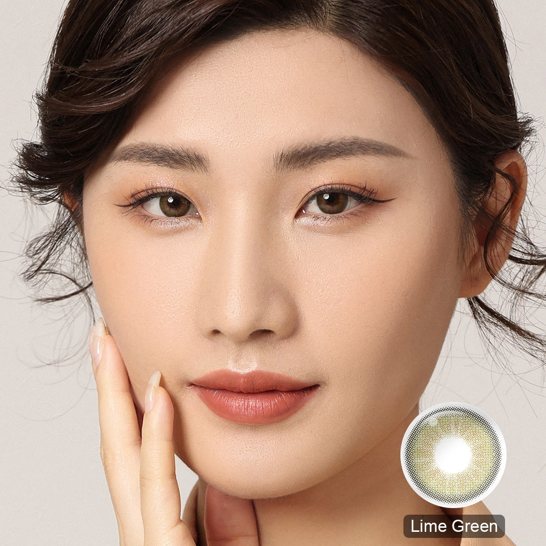 Desire Lime Green Colored Contacts - Image 2 | Colored Contacts | FreshGo