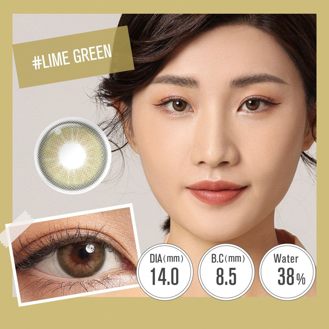 Desire Lime Green Colored Contacts - Image 4 | Colored Contacts | FreshGo