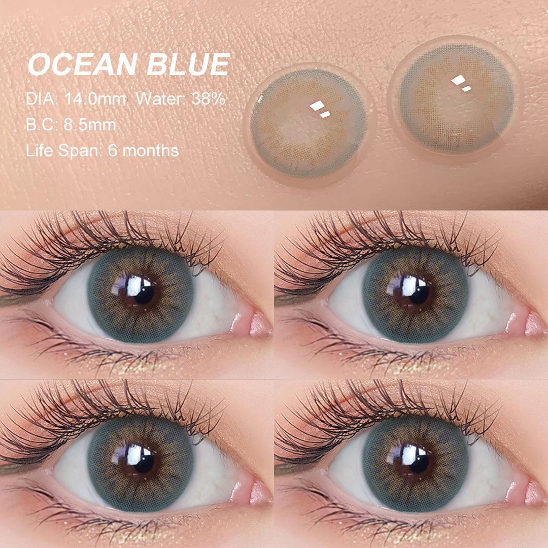 Desire Ocean Blue Colored Contacts - Image 3 | Colored Contacts | FreshGo