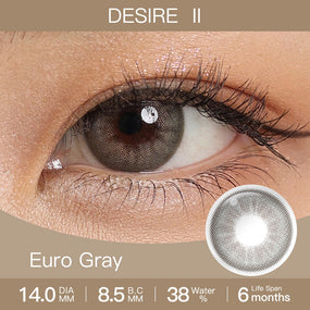 Desire Euro Gray Colored Contacts | Colored Contacts | FreshGo