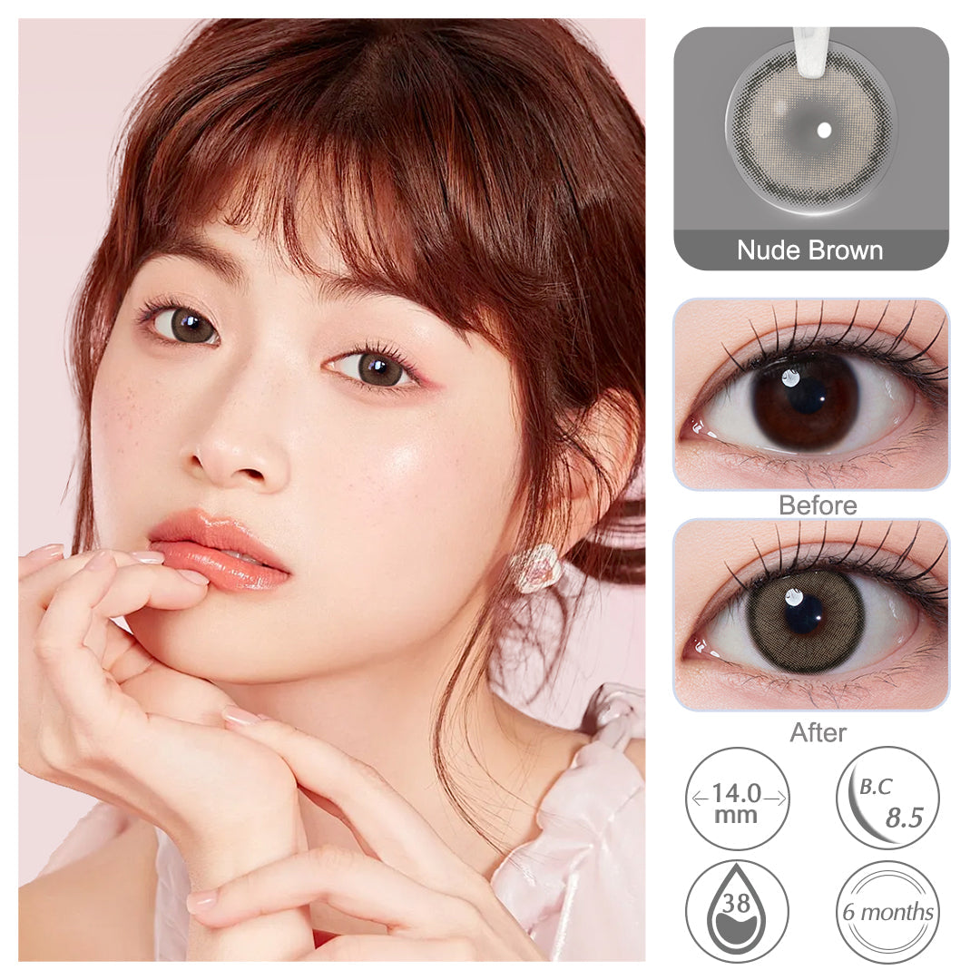 Roze Nude Brown Colored Contacts - Image 2 | Colored Contacts | FreshGo