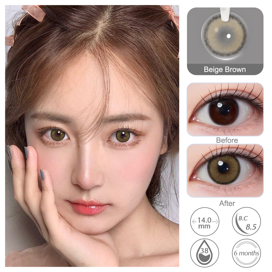 Roze Beige Brown Colored Contacts - Image 2 | Colored Contacts | FreshGo