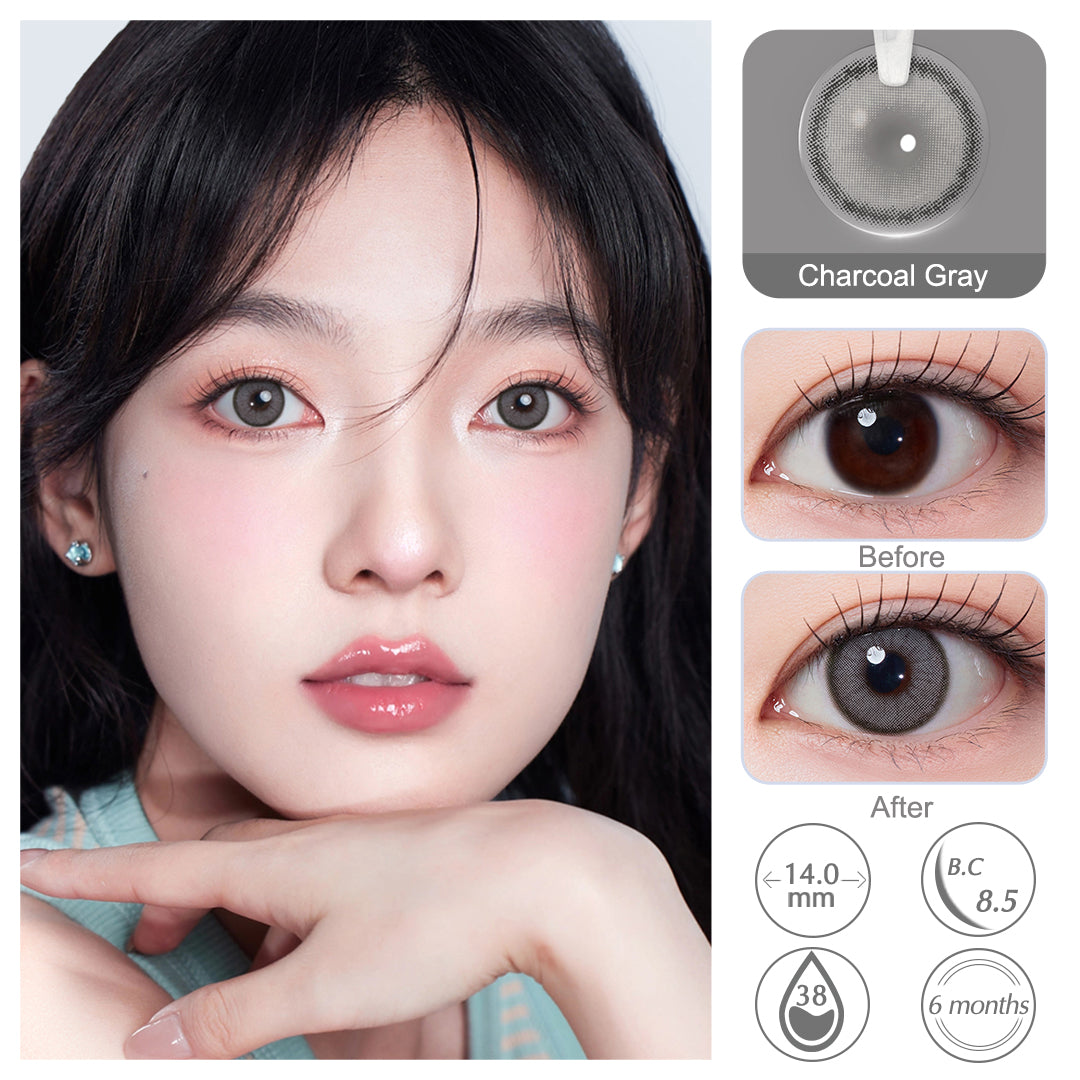 Roze Charcoal Gray Colored Contacts - Image 2 | Colored Contacts | FreshGo