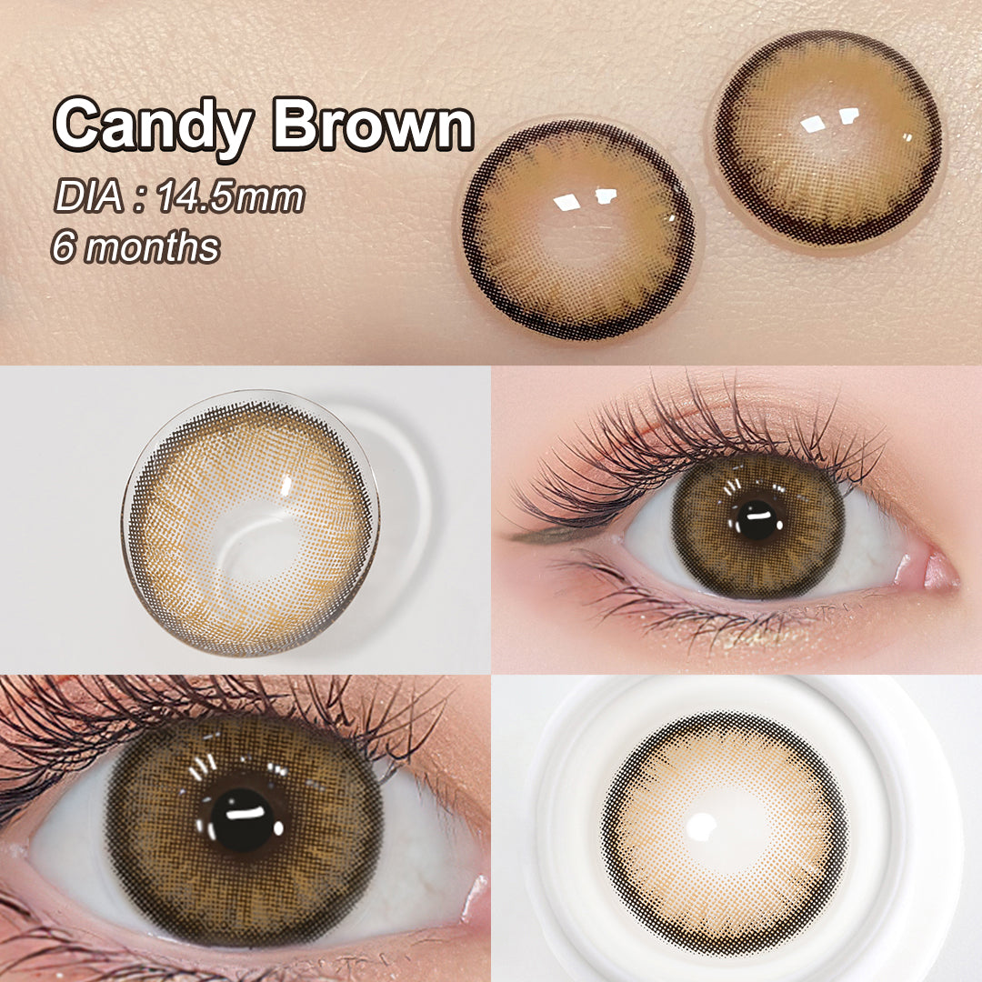 Diamond N Candy Brown Colored Contacts - Image 3 | Colored Contacts | FreshGo