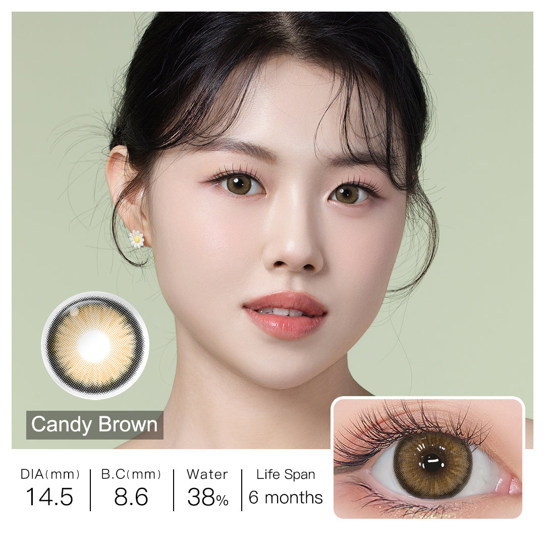 Diamond N Candy Brown Colored Contacts - Image 4 | Colored Contacts | FreshGo