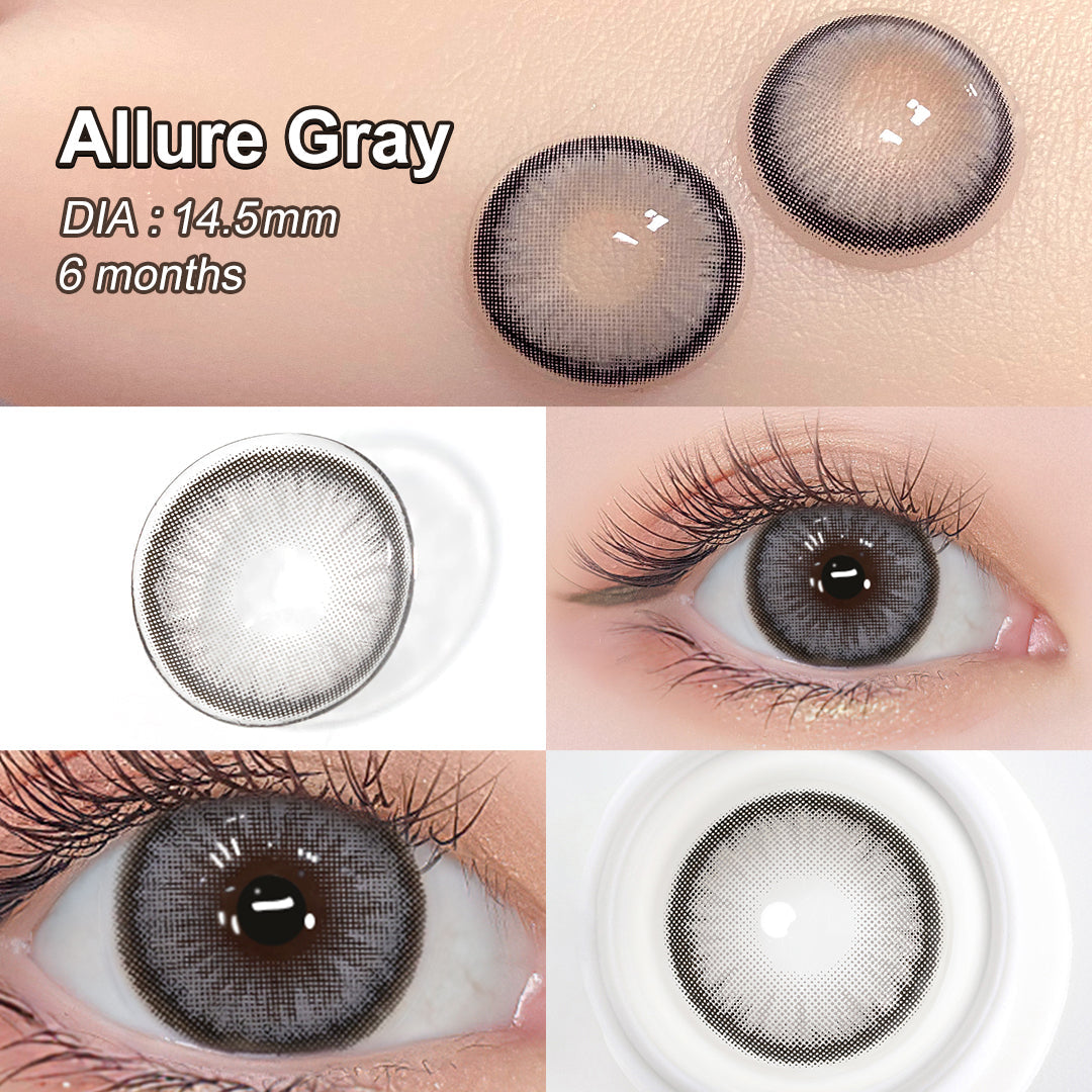 Diamond N Allure Gray Colored Contacts - Image 3 | Colored Contacts | FreshGo