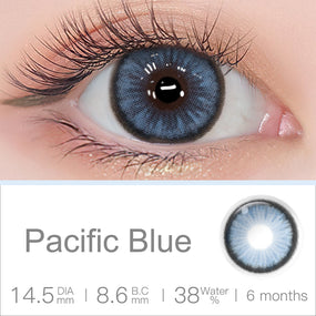 Diamond N Pacific Blue Colored Contacts | Colored Contacts | FreshGo