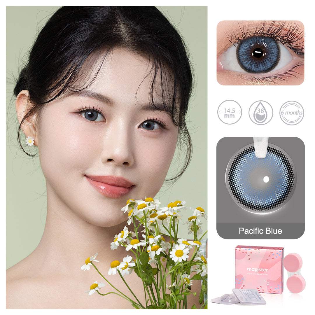 Diamond N Pacific Blue Colored Contacts - Image 2 | Colored Contacts | FreshGo