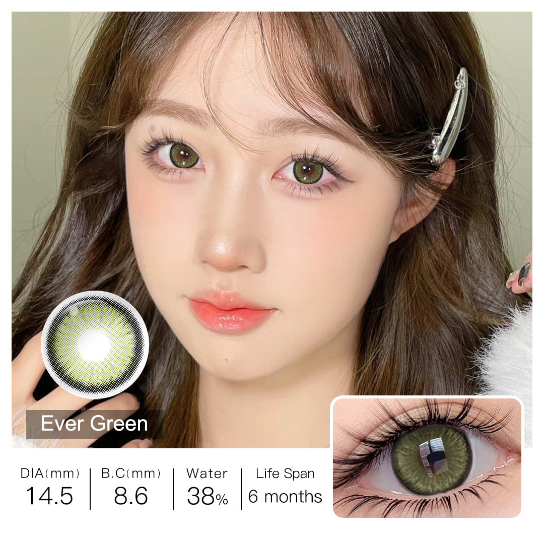 Diamond N Ever Green Colored Contacts - Image 4 | Colored Contacts | FreshGo