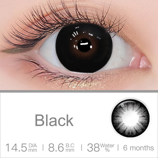 Supersize Black Colored Contacts | Colored Contacts | FreshGo