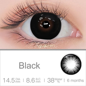 Supersize Black Colored Contacts | Colored Contacts | FreshGo