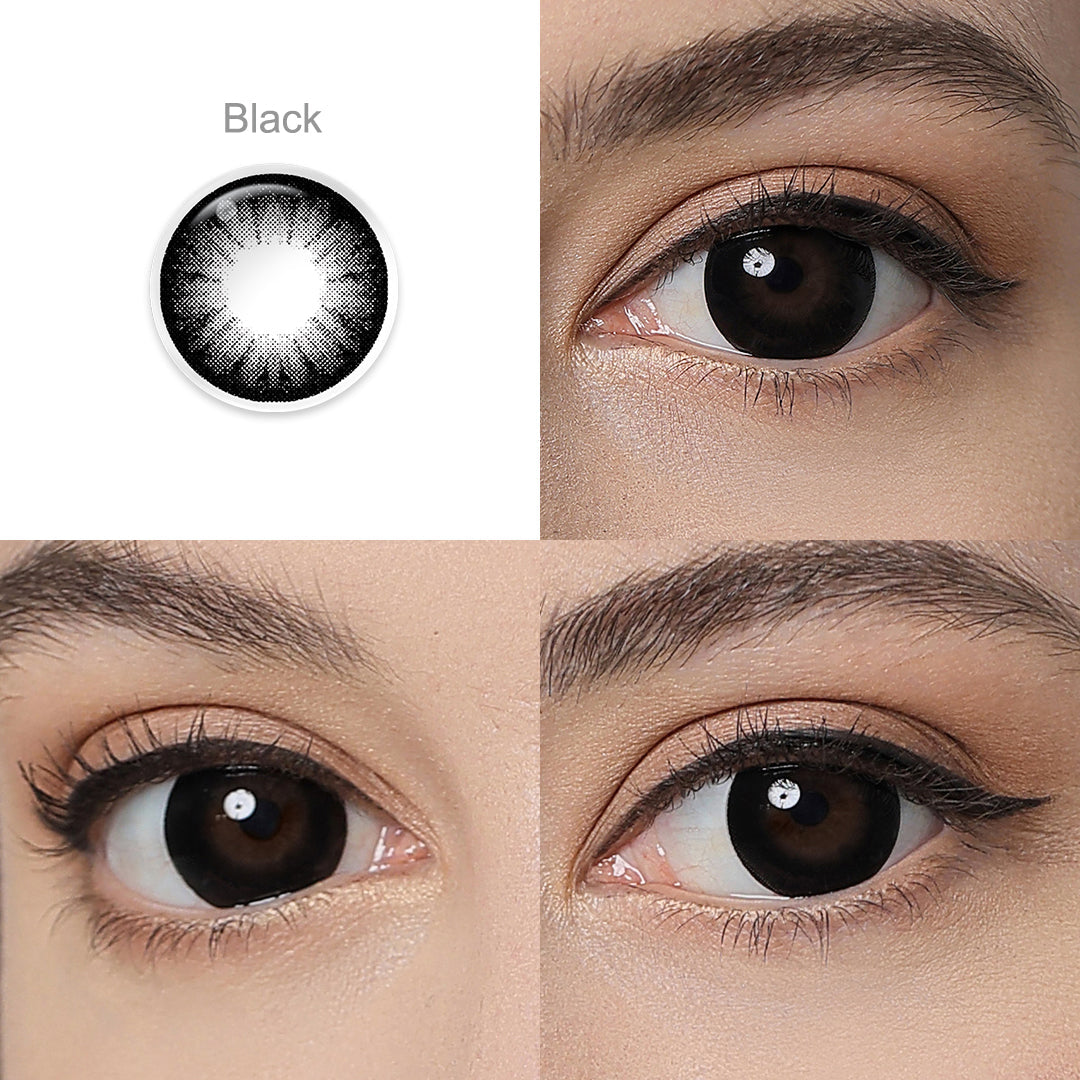 Supersize Black Colored Contacts - Image 3 | Colored Contacts | FreshGo