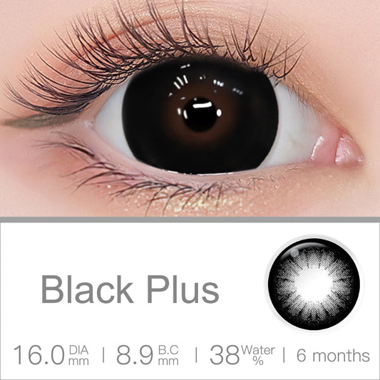 Supersize Black Plus Colored Contacts | Colored Contacts | FreshGo