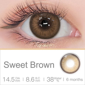 Luna Sweet Brown Colored Contacts | Colored Contacts | FreshGo