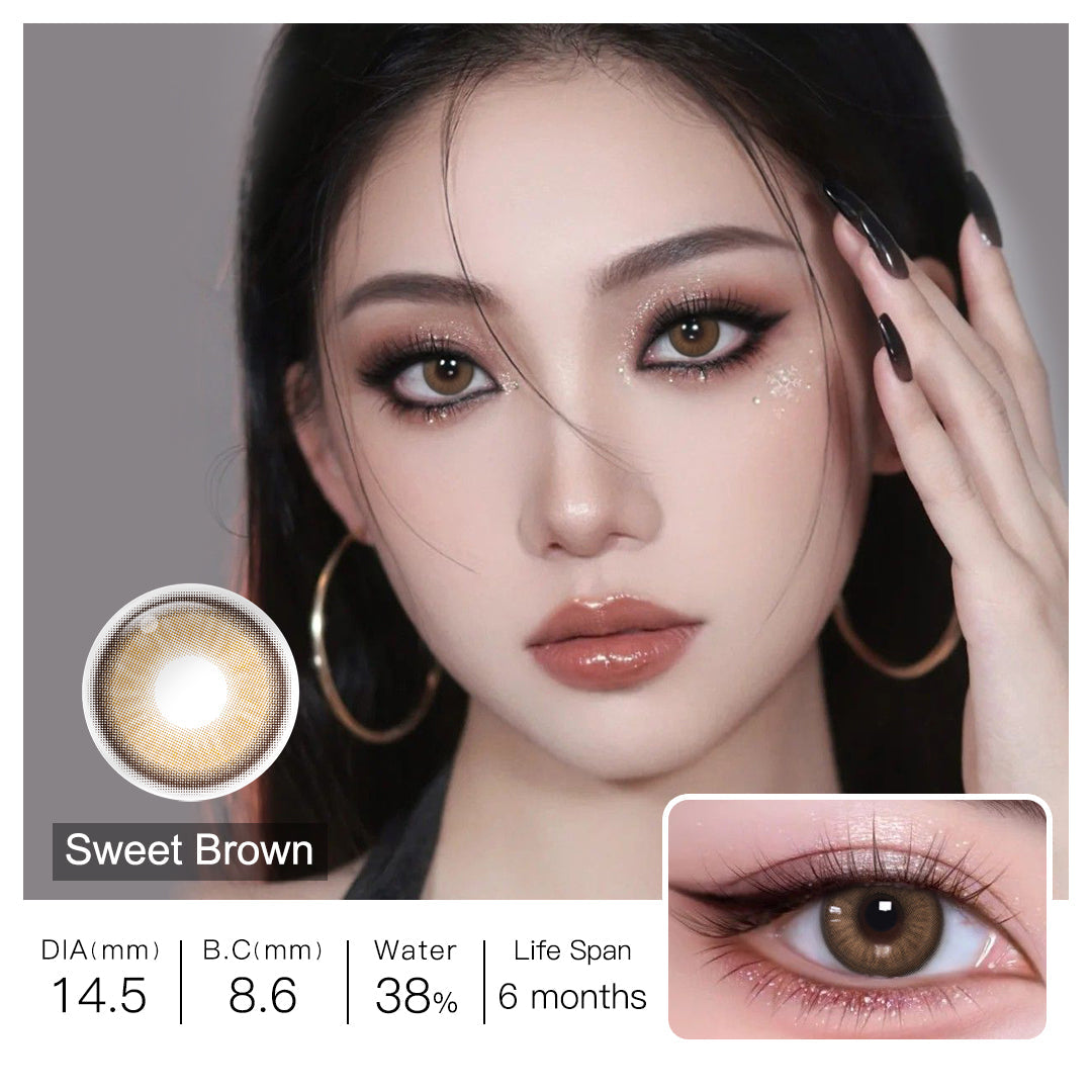 Luna Sweet Brown Colored Contacts - Image 4 | Colored Contacts | FreshGo