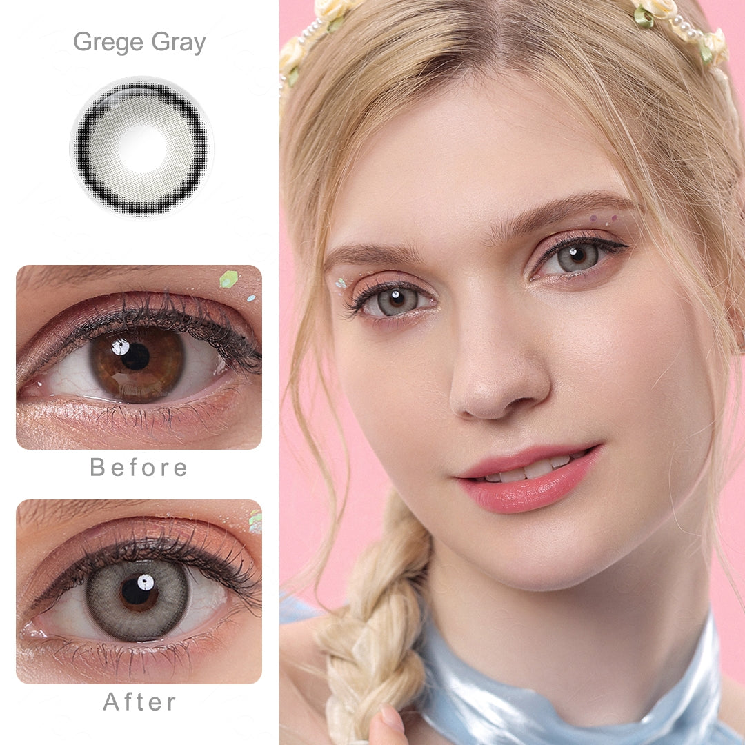Luna Grege Gray Colored Contacts - Image 2 | Colored Contacts | FreshGo