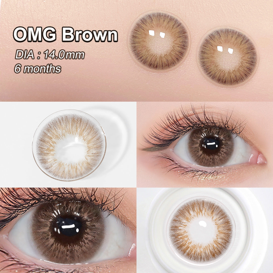 OMG Brown Colored Contacts - Image 3 | Colored Contacts | FreshGo