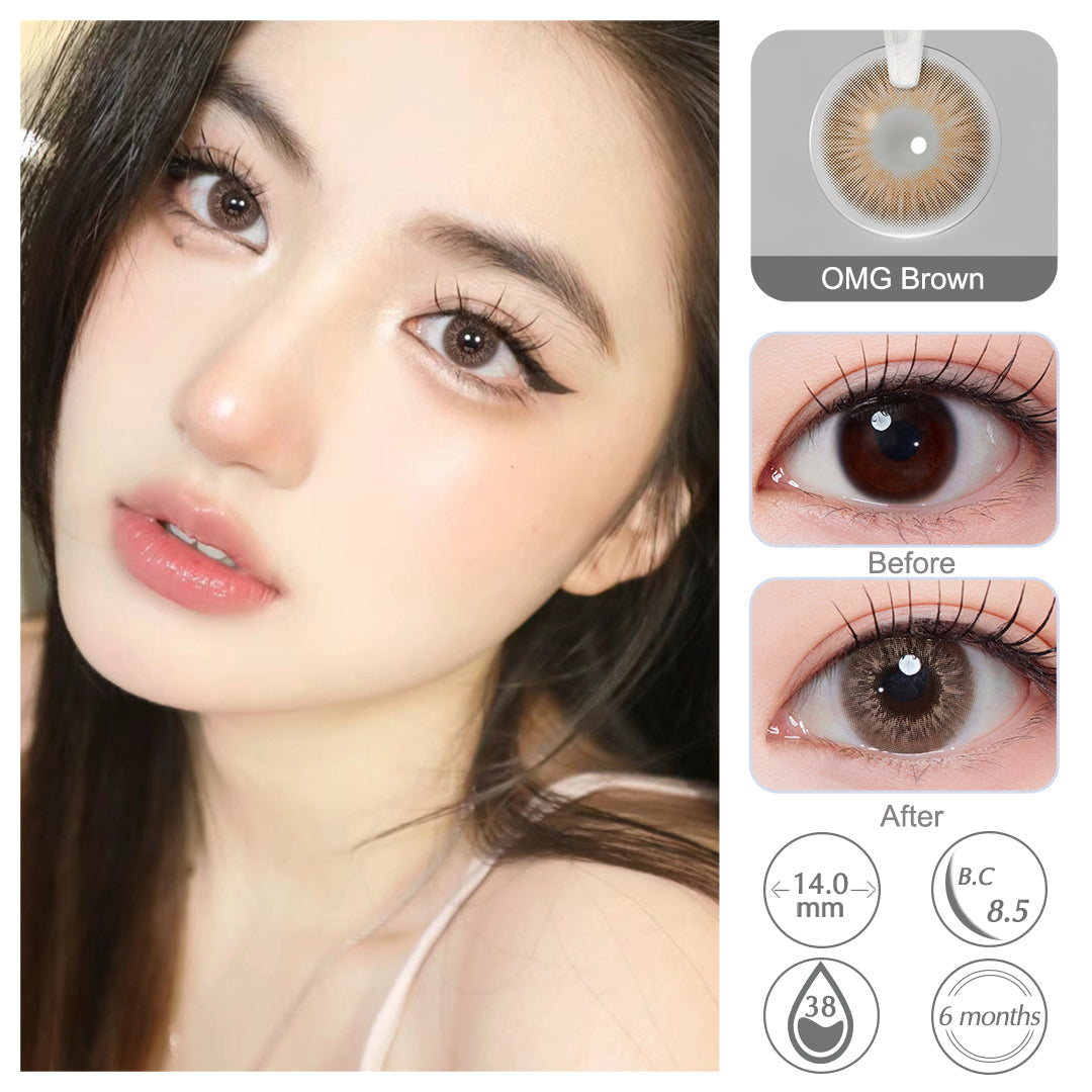 OMG Brown Colored Contacts - Image 2 | Colored Contacts | FreshGo